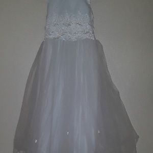 White communion/flower girl/wedding dresss